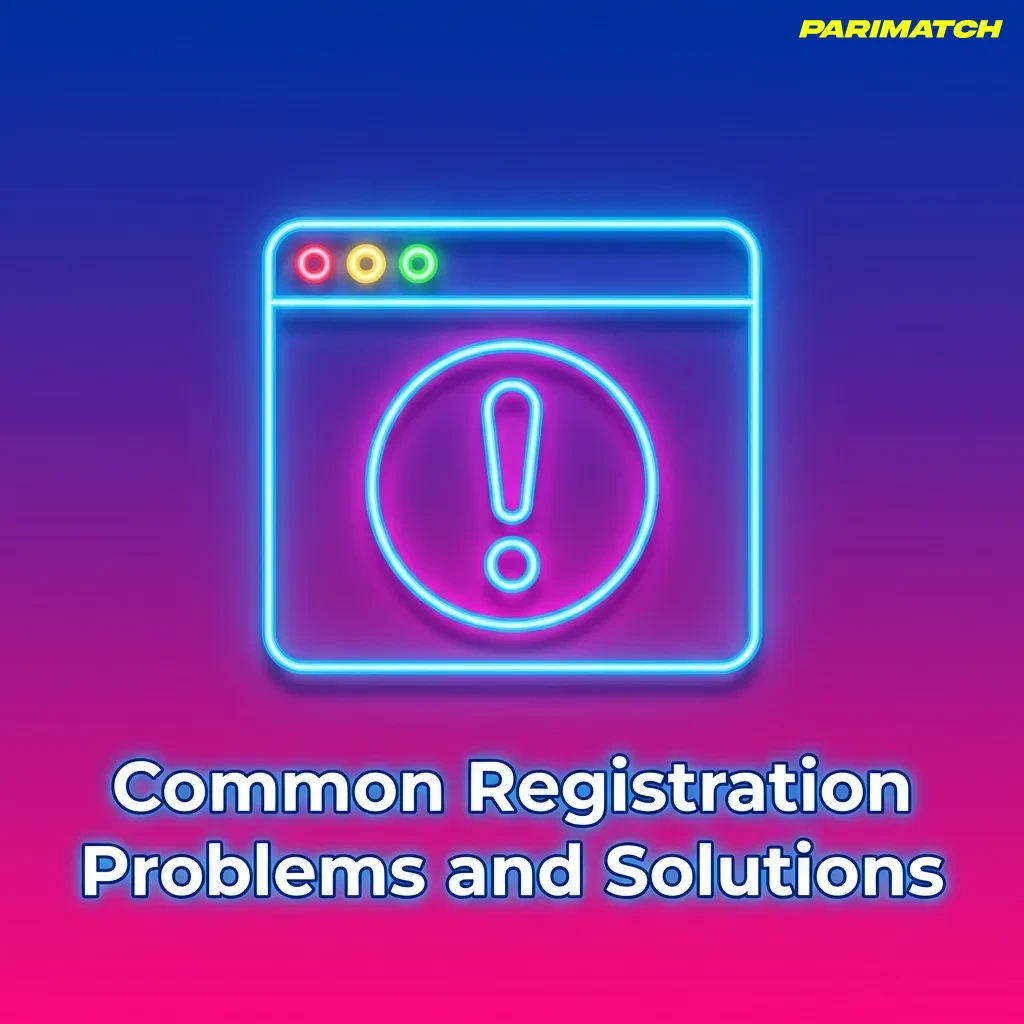 Troubleshooting guide showing common signup issues like OTP problems, form errors, and age verification with solutions — Parimatch in India