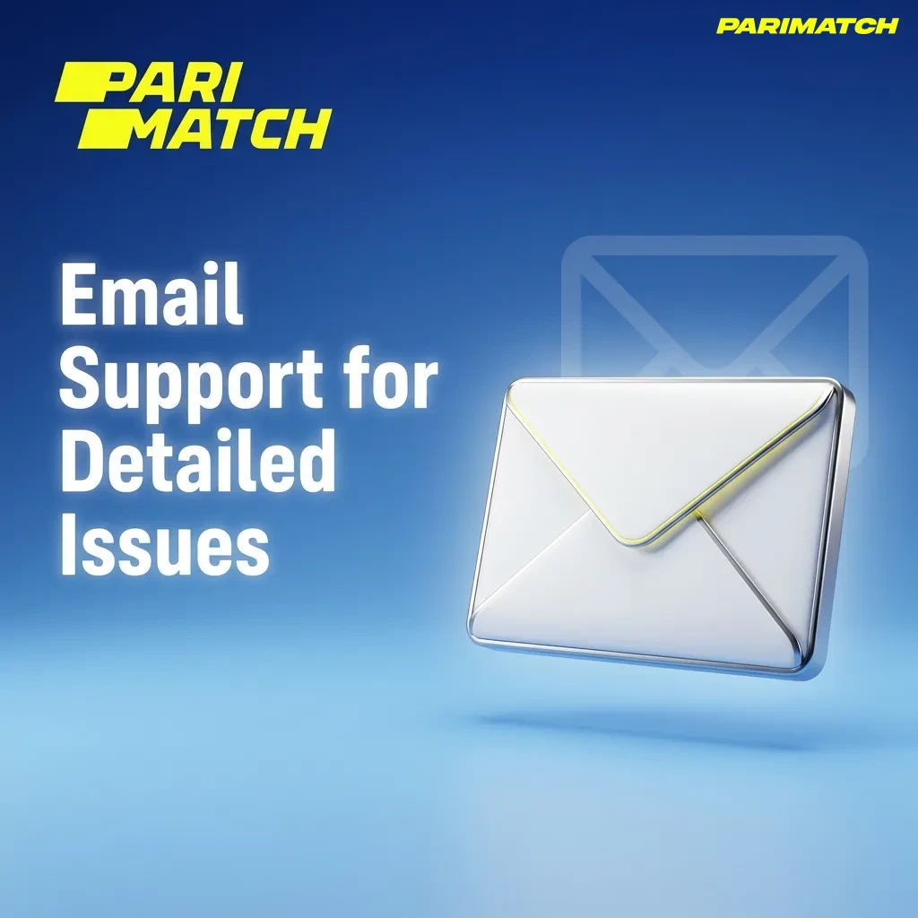 Person typing email on laptop for customer support with documents and screenshots attached for detailed inquiry — Parimatch in India