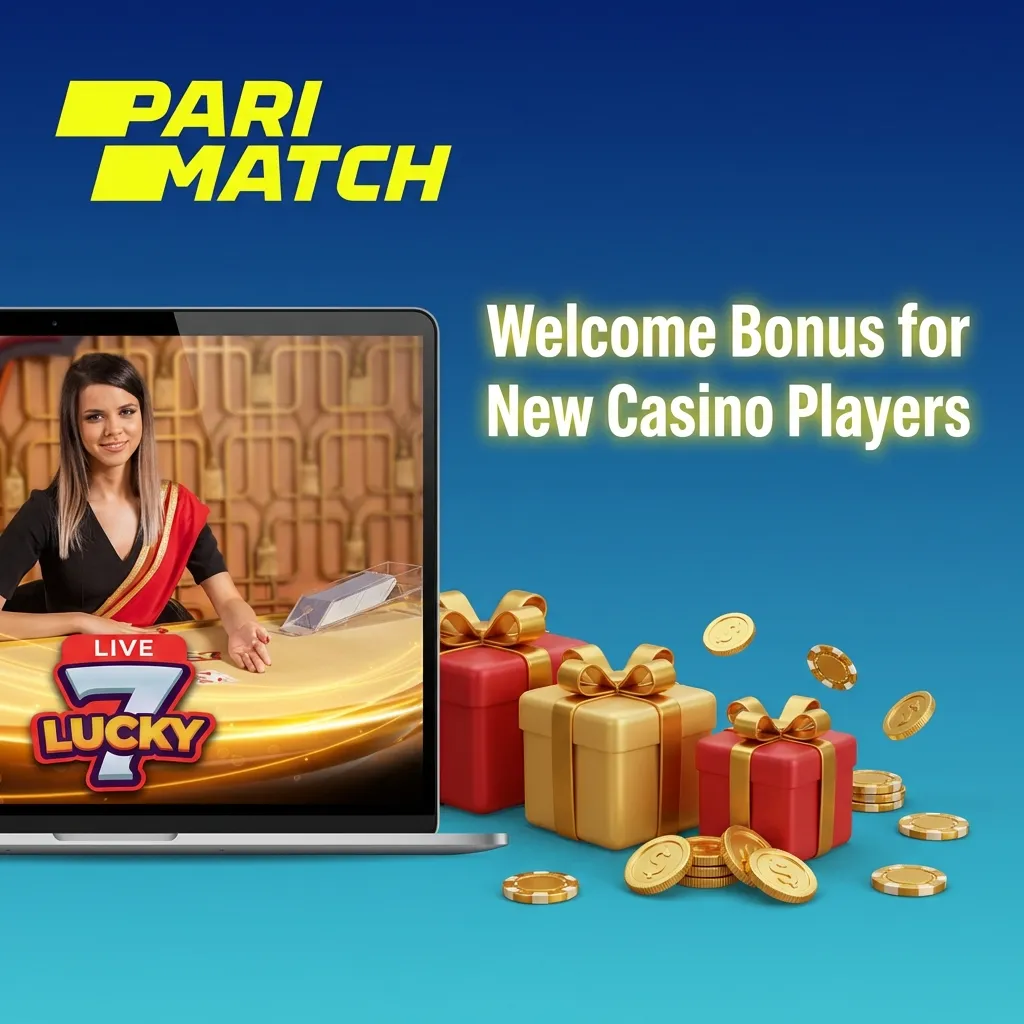 Casino welcome bonus offer showing 150% sports bonus and 100% instant games bonus for new Indian players — Parimatch in India