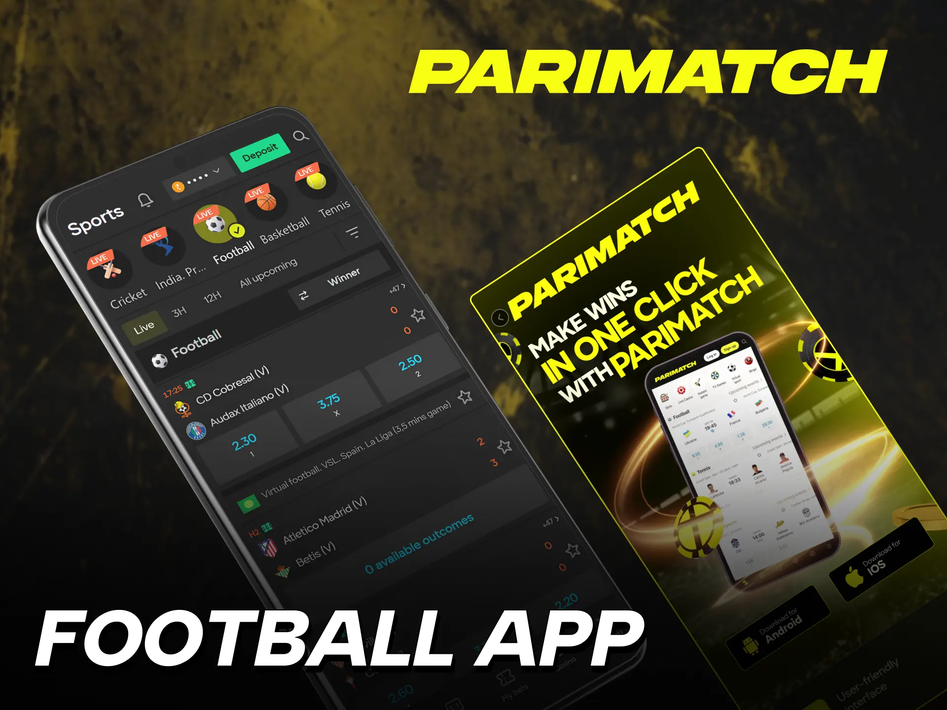 Download the official Parimatch Football app for high-speed mobile wagering.