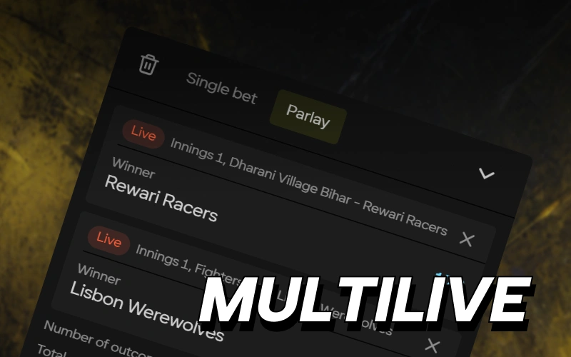 Track several games at once with the Parimatch Options multi-live tool.