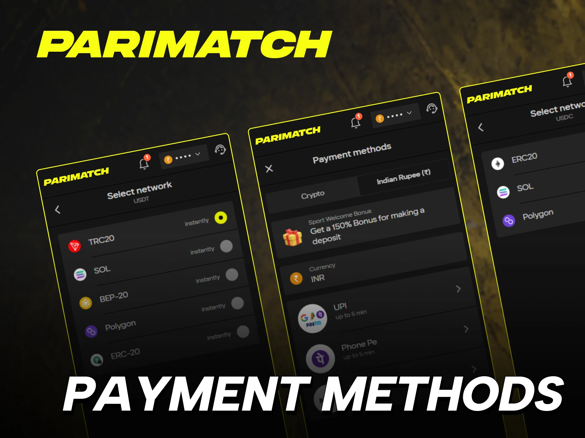 Manage your Parimatch Slot winnings with secure Indian payment options.