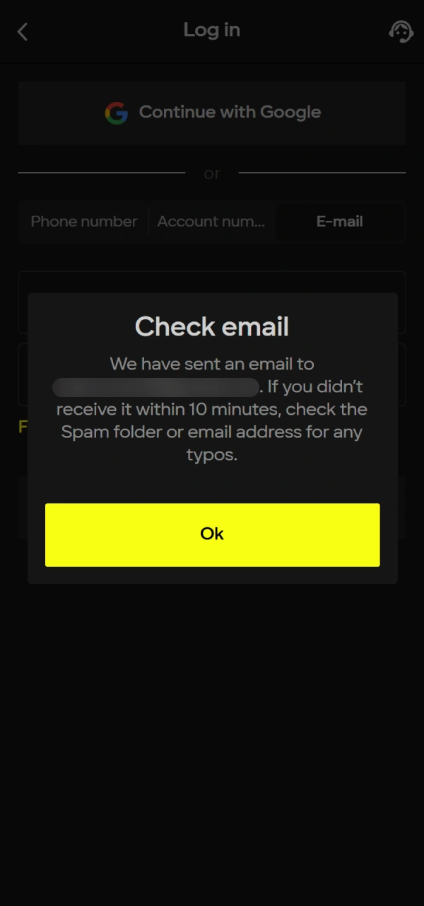 Verify your identity for a secure Parimatch Android Login in India.