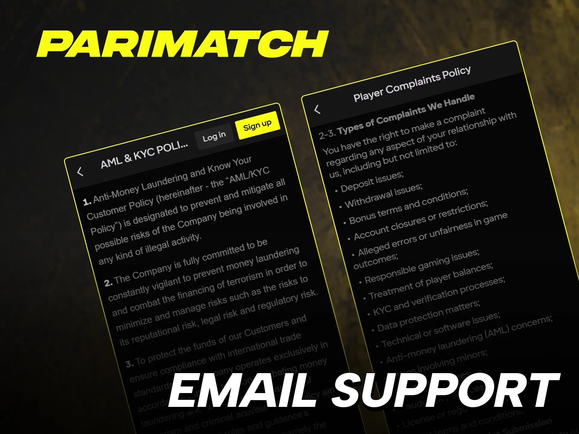 parimatch contact support india